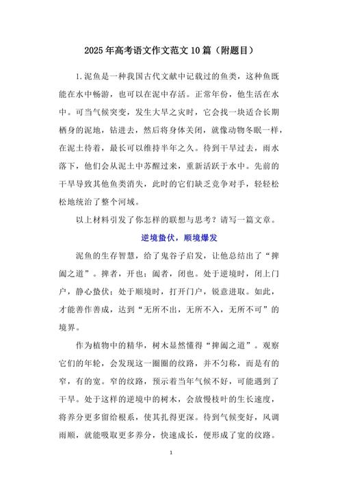 2025澳门特马开奖结果和2025高考作文题与2025高考作文题全国一卷